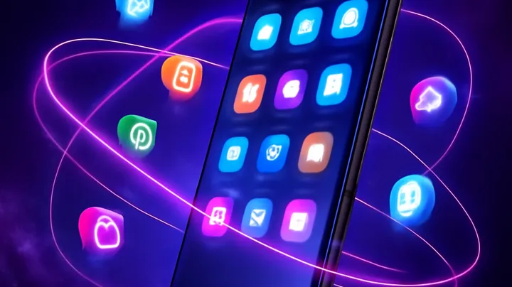 TK3666 COM Sleek smartphone floating in space