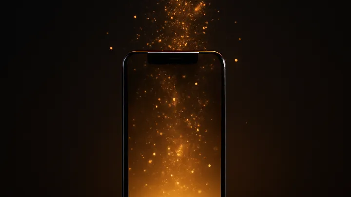 TK3666 COM Modern phone with glowing screen